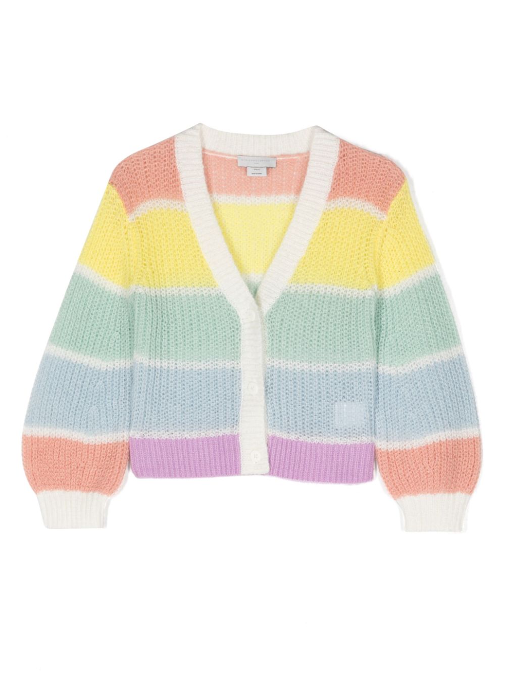 Stella McCartney Kids Gestreifter Cardigan - Gelb von Stella McCartney Kids