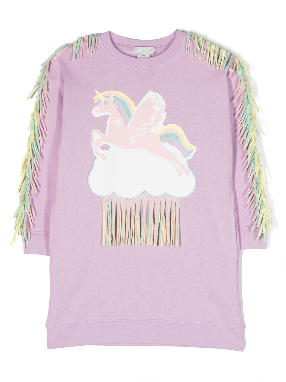 Stella McCartney Kids Sweatshirtkleid mit Einhorn - Violett von Stella McCartney Kids