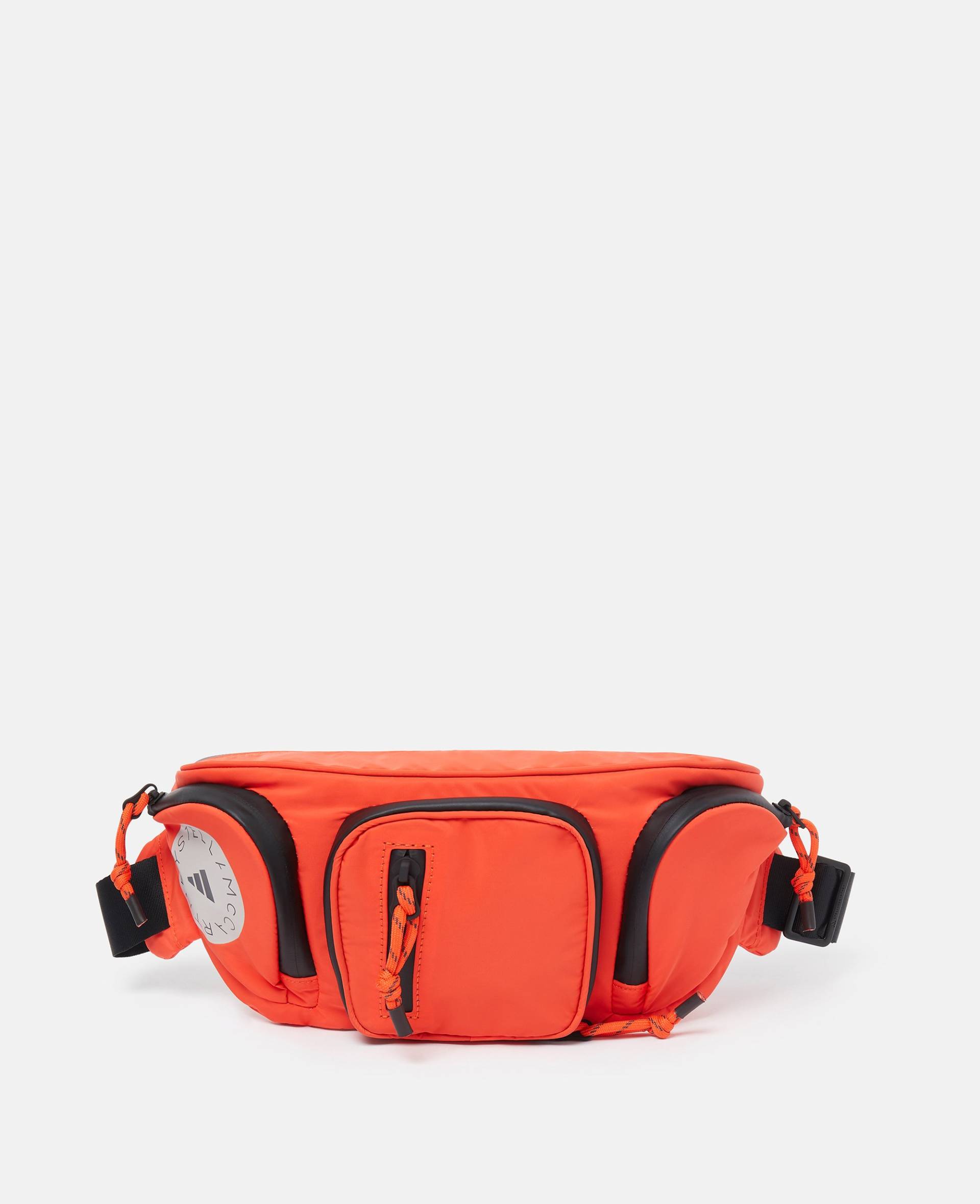 Stella McCartney - 24/7 Hüfttasche mit Logo, Frau, Active Orange/Chalk Pearl/Utility Schwarz von Stella McCartney