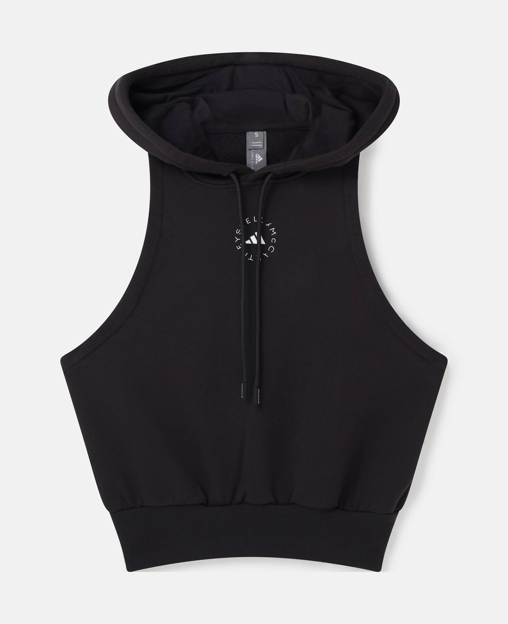 Stella McCartney - Ärmelloser TrueCasuals Sportswear Hoodie, Frau, Schwarz, Größe: M von Stella McCartney