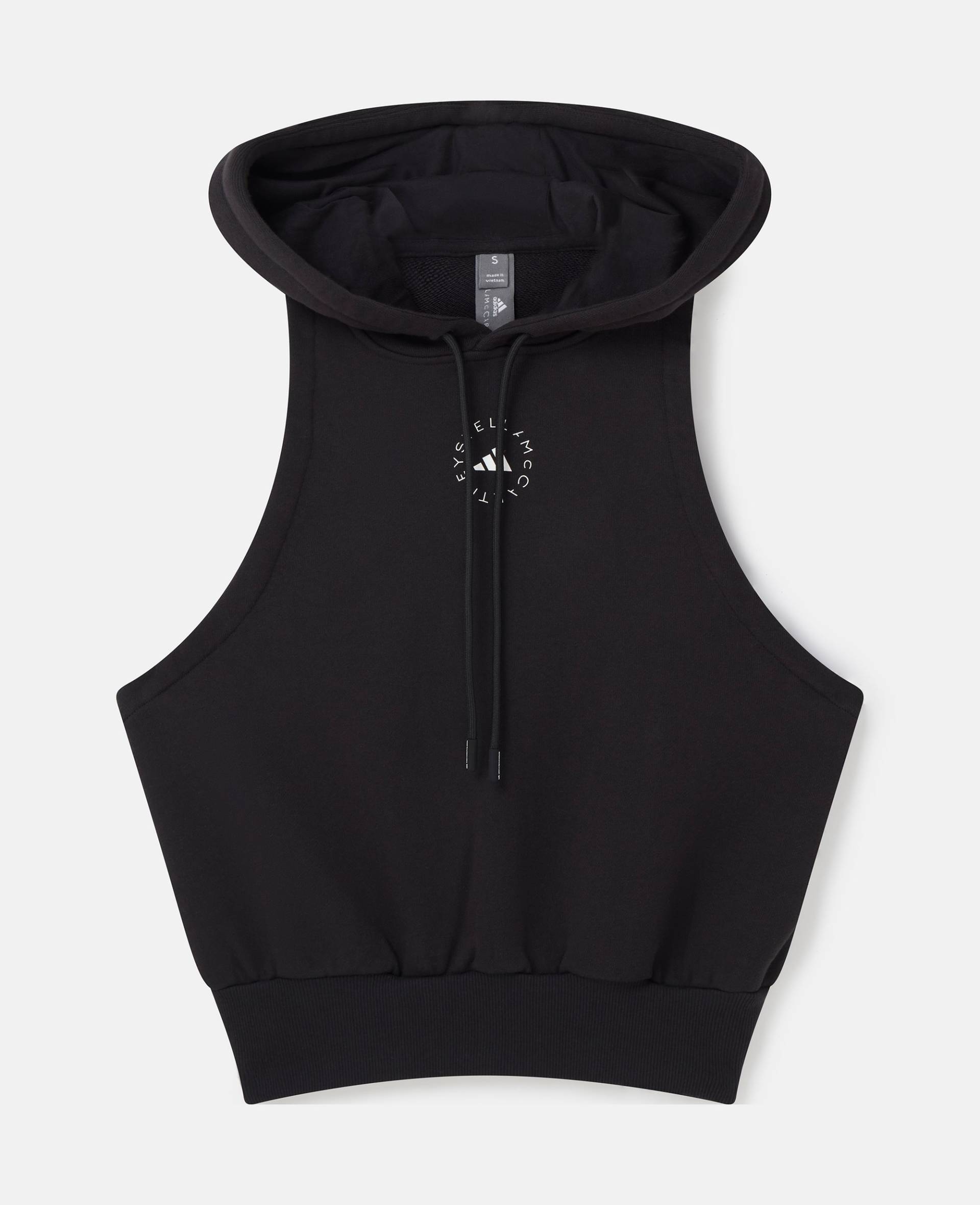 Stella McCartney - Ärmelloser TrueCasuals Sportswear Hoodie, Frau, Schwarz, Größe: S von Stella McCartney