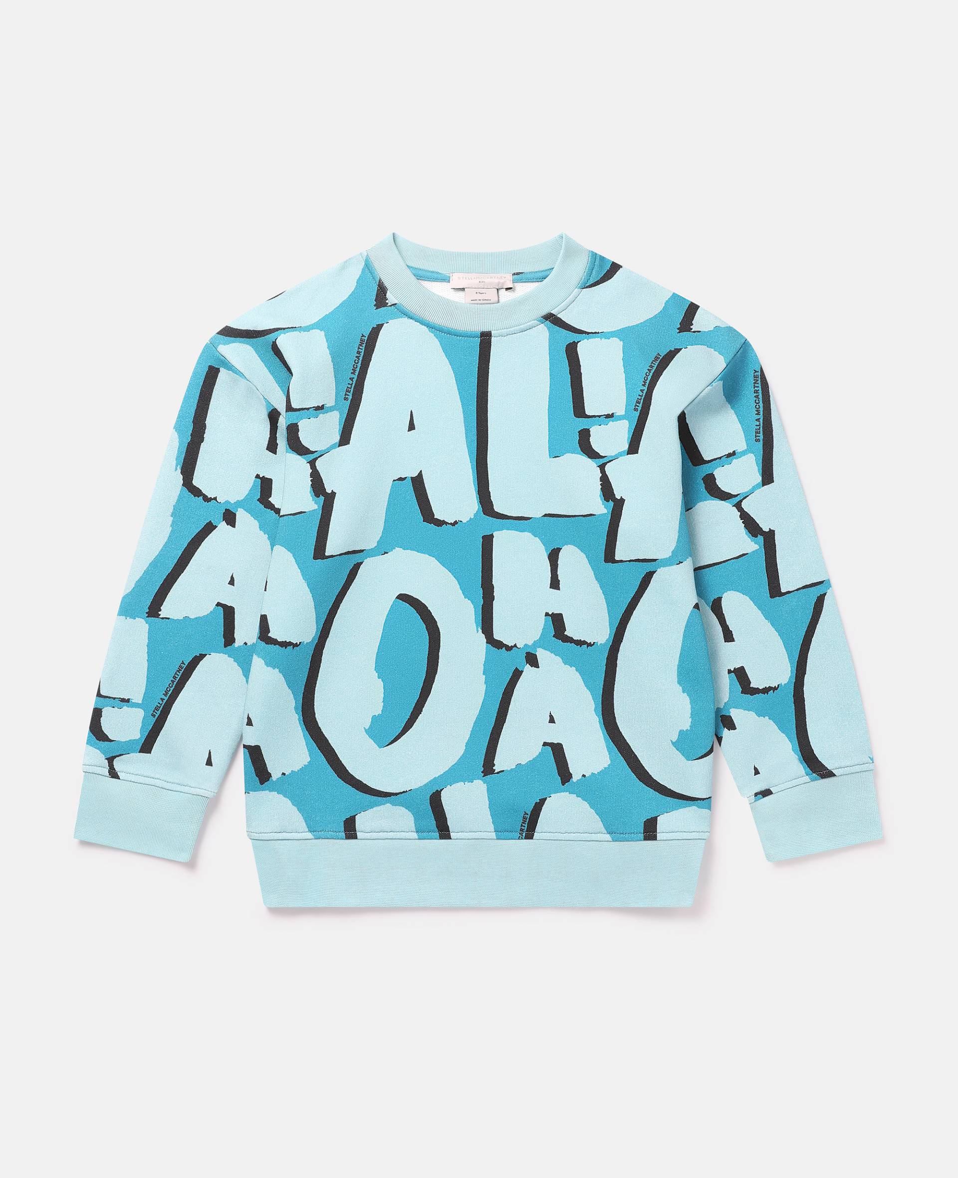 Stella McCartney - Aloha Lettering Sweatshirt, Frau, Bright Blue, Größe: 5 von Stella McCartney