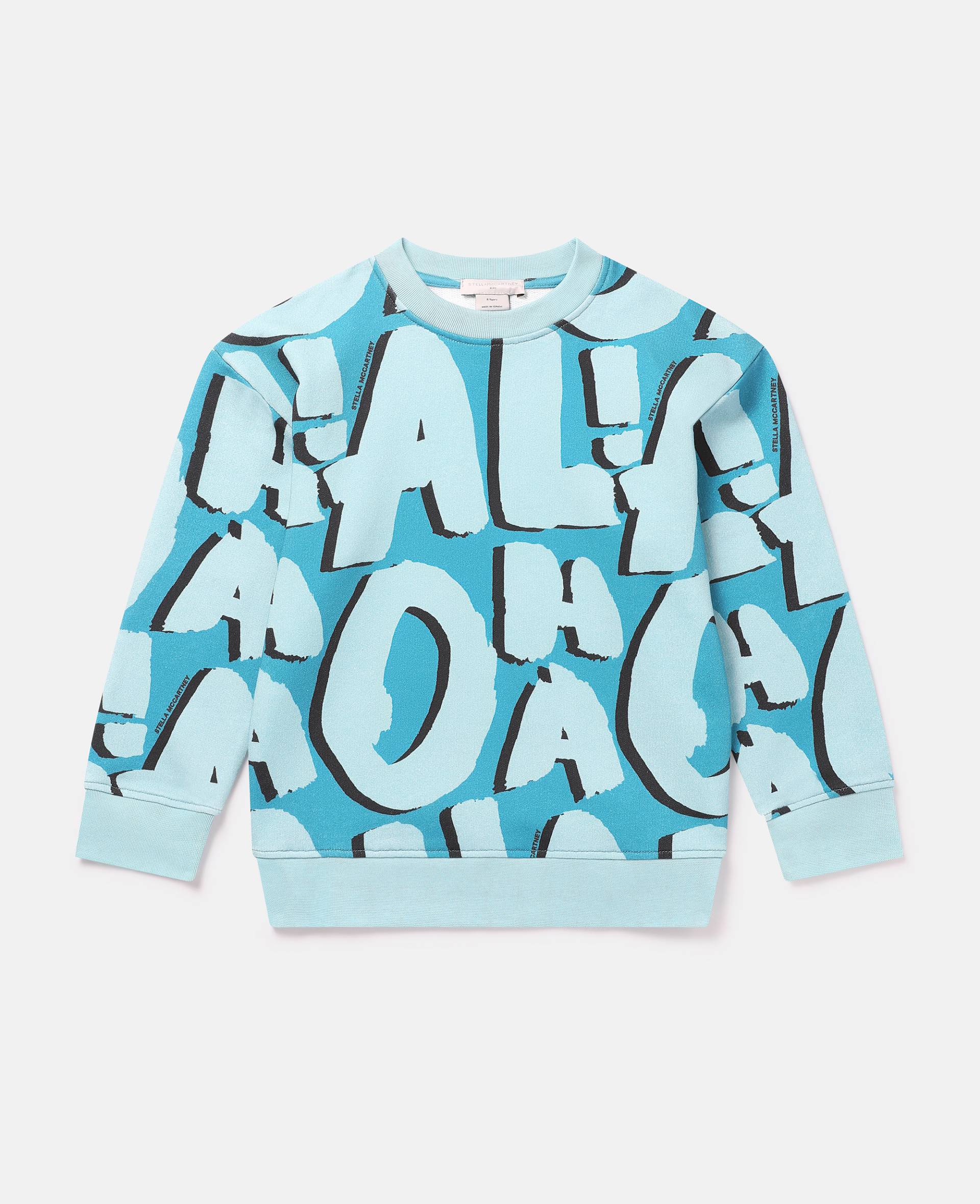 Stella McCartney - Aloha Lettering Sweatshirt, Frau, Bright Blue, Größe: 6 von Stella McCartney