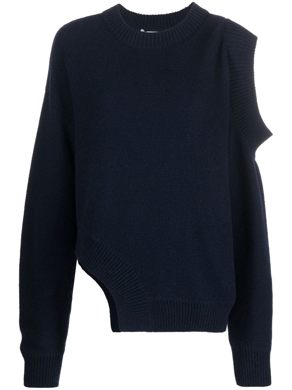 Stella McCartney Asymmetrischer Kaschmirpullover - Blau von Stella McCartney