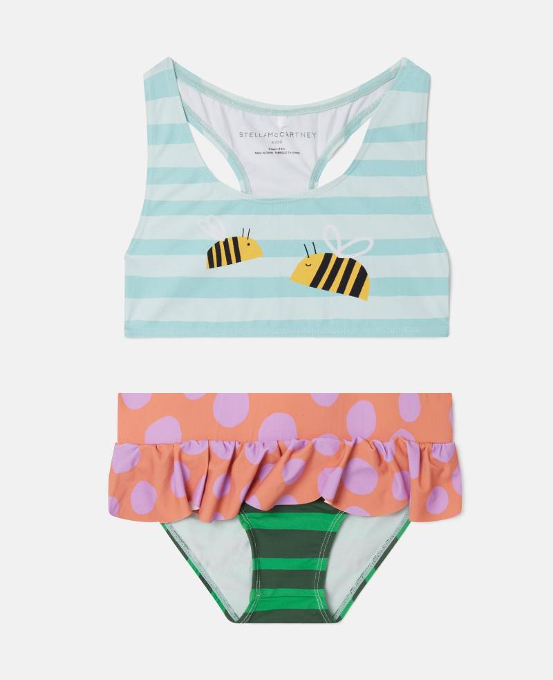 Stella McCartney - Bumblebee Landscape Print Bikini Set, Frau, Multicolour, Größe: 12 von Stella McCartney