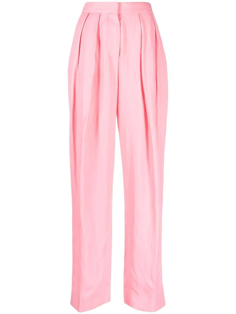 Stella McCartney Bundfaltenhose mit geradem Bein - Rosa von Stella McCartney