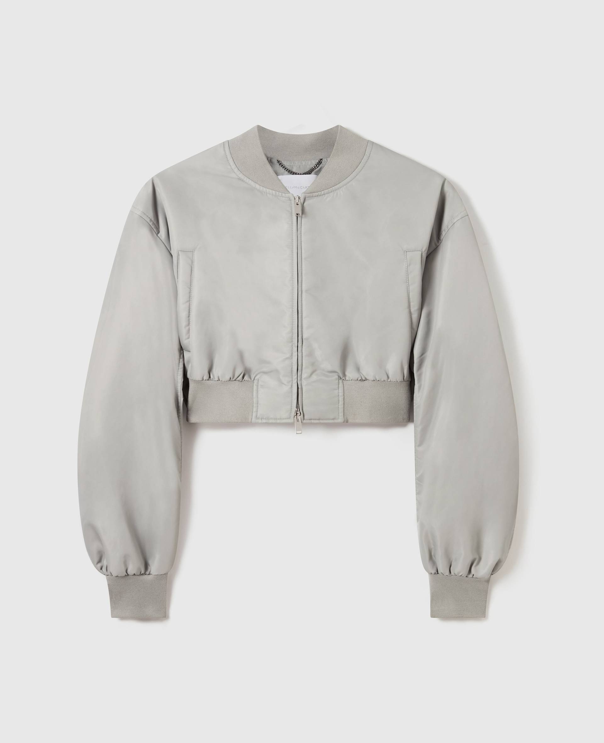Stella McCartney - Cropped Bomber Jacket, Frau, Sage, Größe: 36 von Stella McCartney