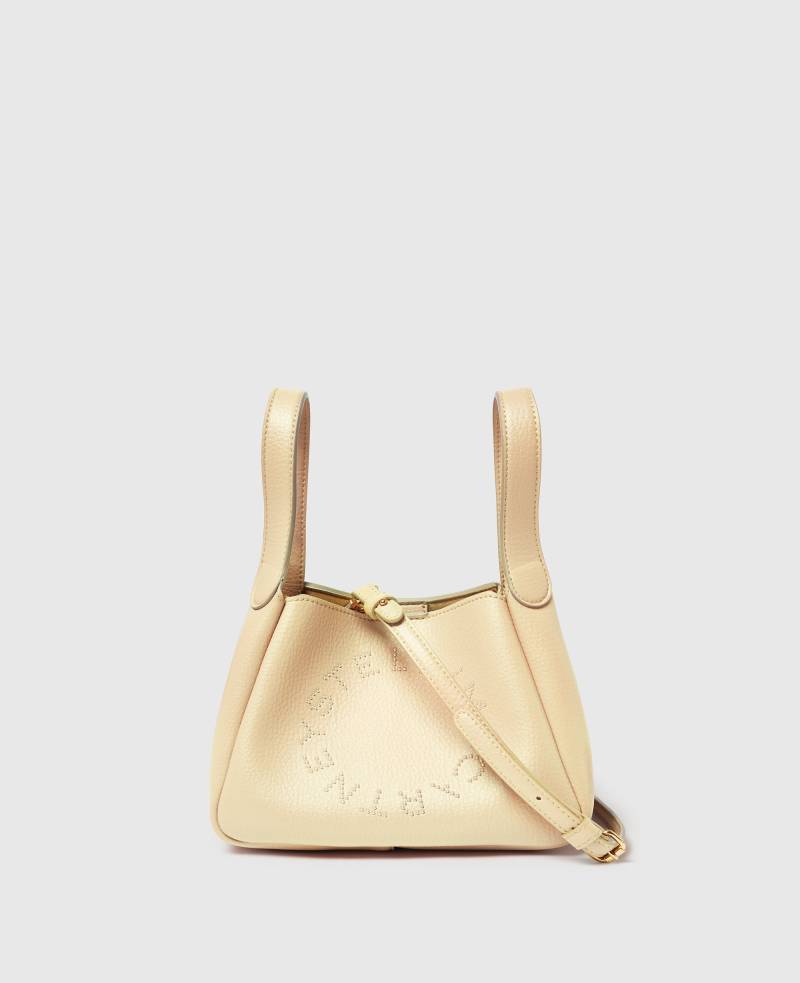 Stella McCartney - Crossbody-Tasche mit Logo und doppeltem Henkel, Frau, Kanariengelb von Stella McCartney