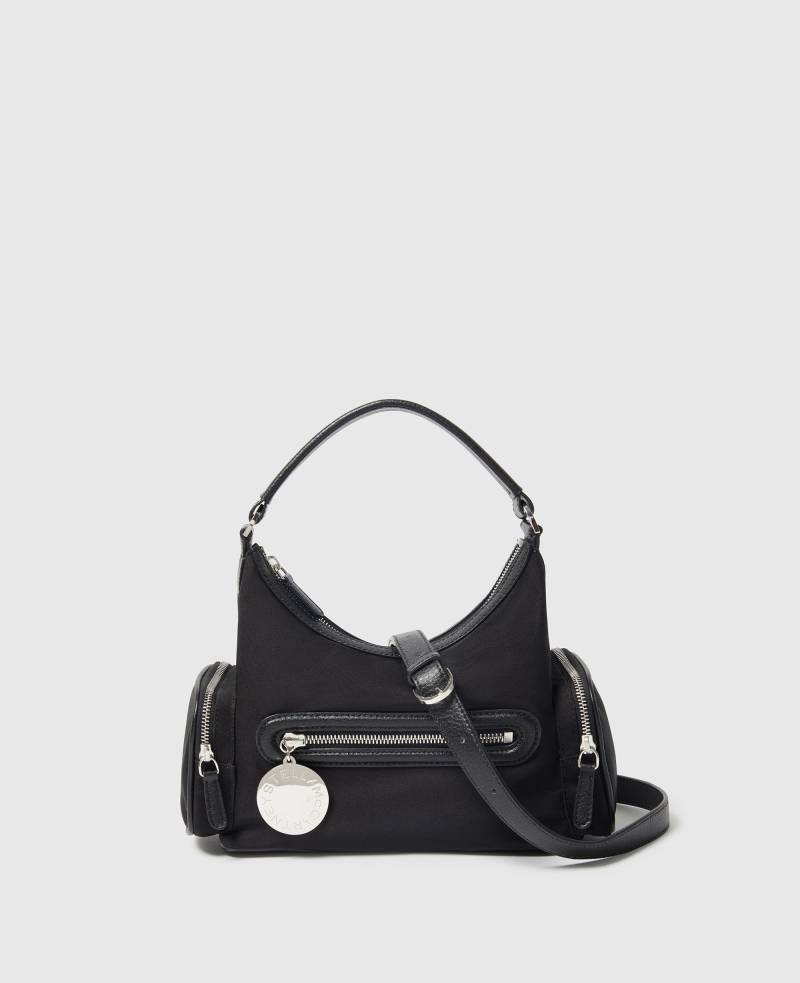 Stella McCartney - Dartmoor ECONYL Crossbody-Tasche, Frau, Tiefschwarz von Stella McCartney