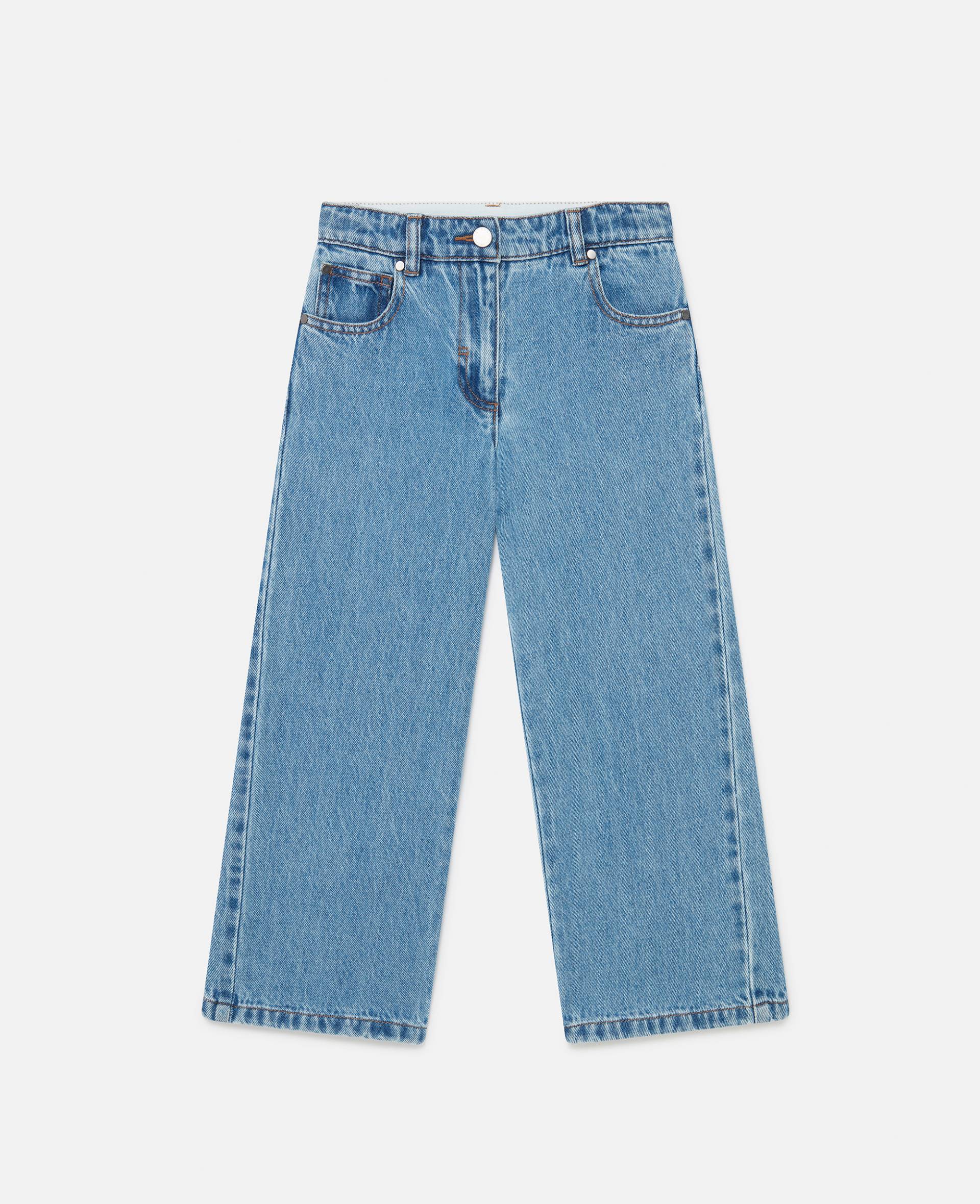 Stella McCartney - Denim-Jeans mit geradem Bein und Vintage-Waschung, Frau, Jeansblau, Größe: 5 Stella McCartney - Denim-Jeans mit geradem Bein und Vintage-Waschung, Frau, Jeansblau, Größe: 5 von Stella McCartney