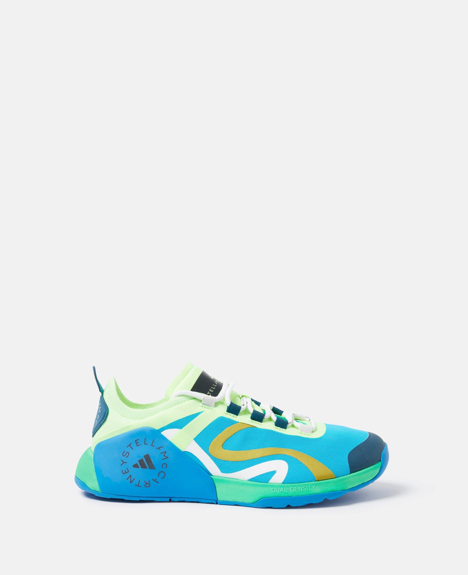 Stella McCartney - Dropset Sneakers, Frau, Signal Cyan/Pulse Olive/Shock Blue, Größe: 8 von Stella McCartney