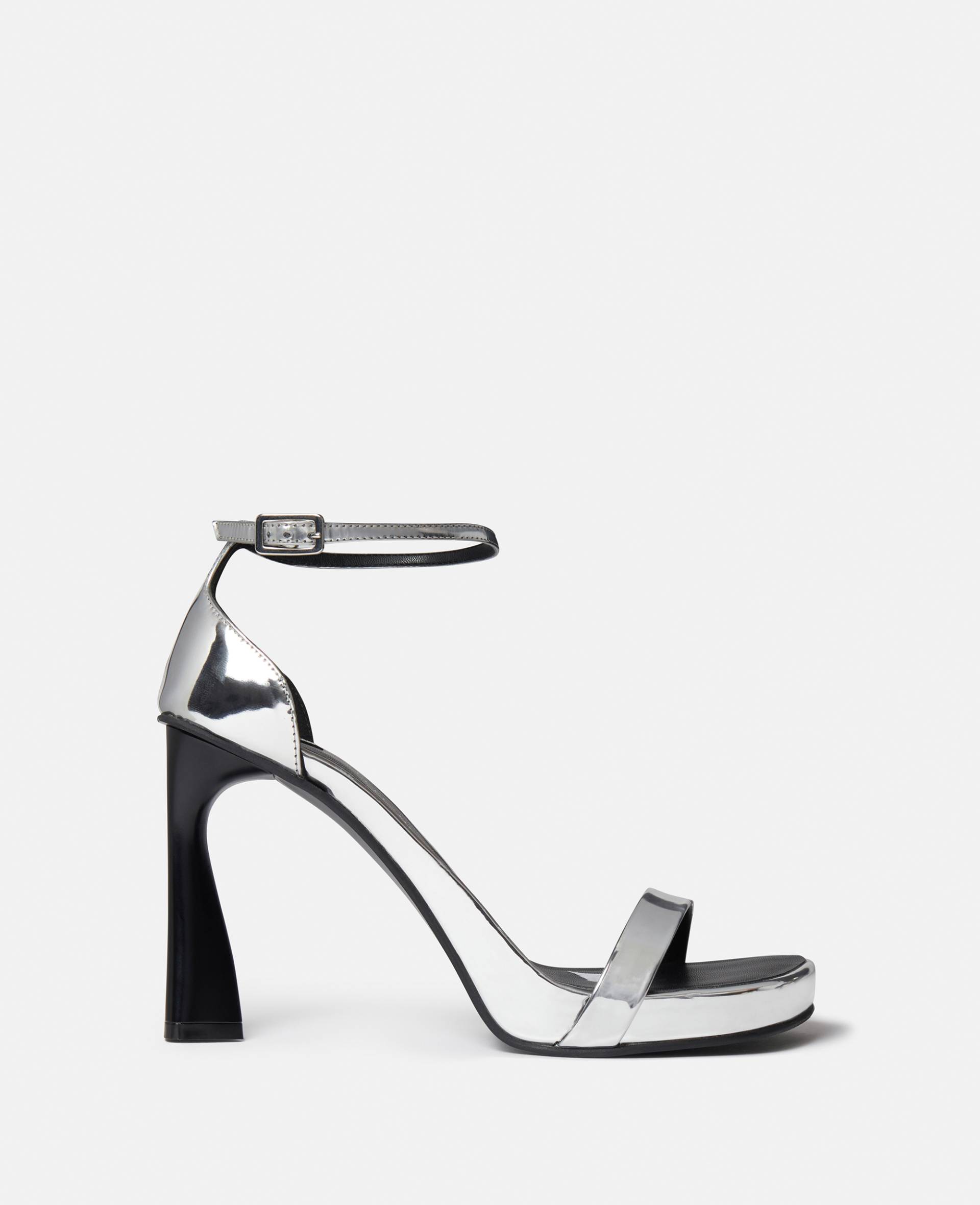 Stella McCartney - Elsa Verspiegelte Sandaletten, Frau, Silber, Größe: 36h von Stella McCartney