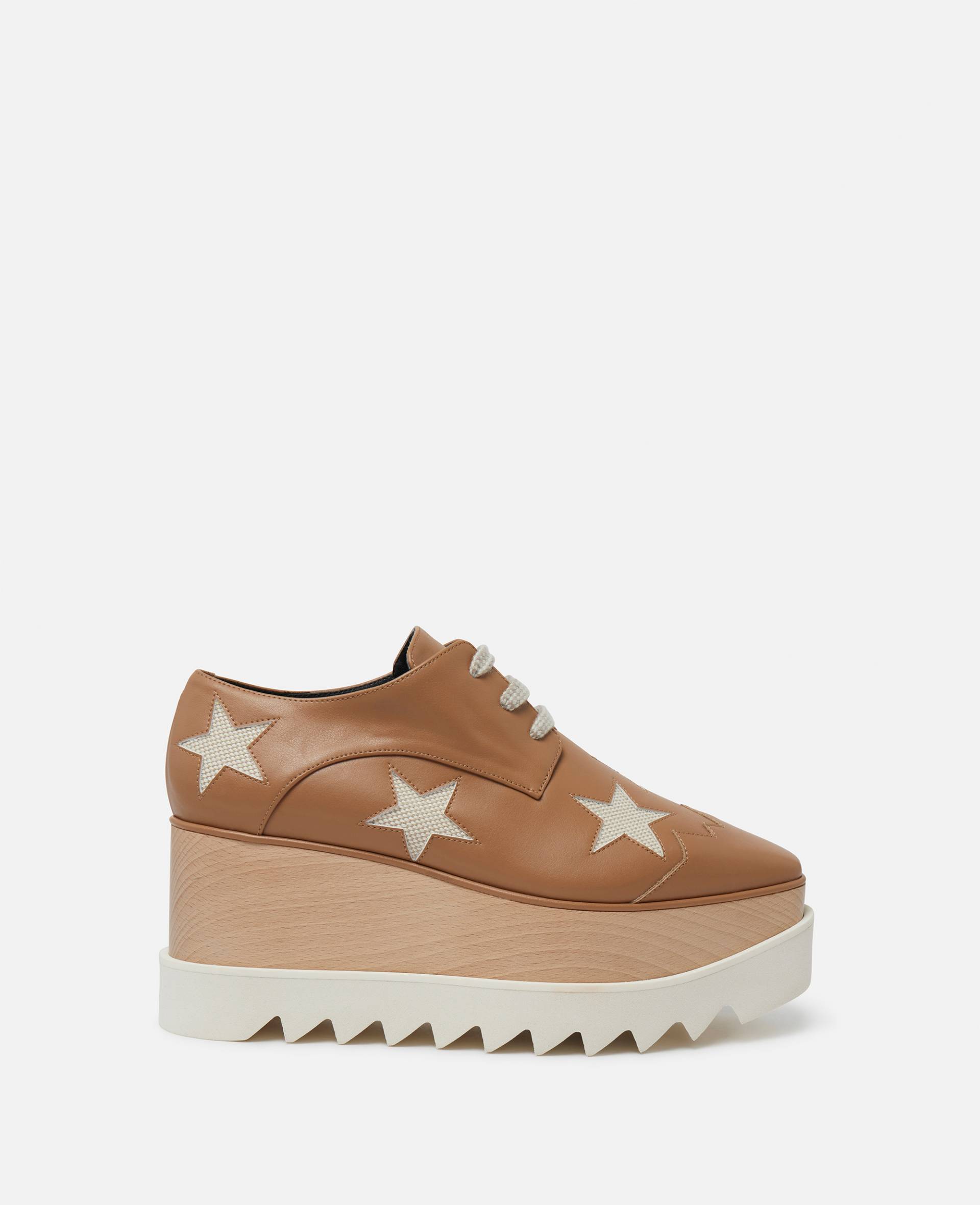 Stella McCartney - Elyse Plateauschuhe mit Sternen, Frau, Butterscotch, Größe: 39h von Stella McCartney