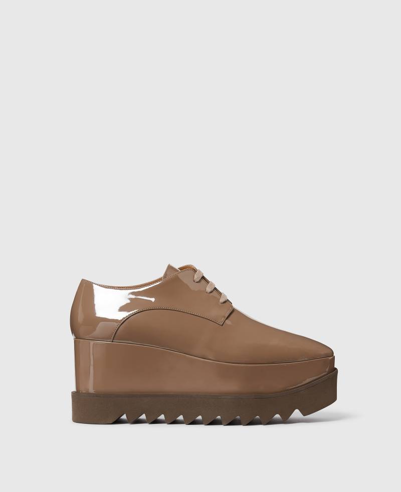 Stella McCartney - Elyse mit einfarbiger Plateausohle in limitierter Auflage, Frau, Milchkaffee, Größe: 34 von Stella McCartney