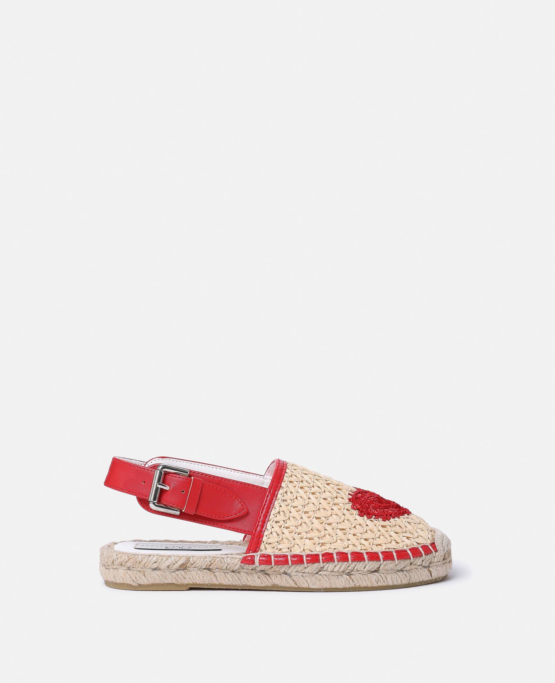 Stella McCartney - Espadrilles aus Bast mit Herz, Beige, Größe: 26 von Stella McCartney