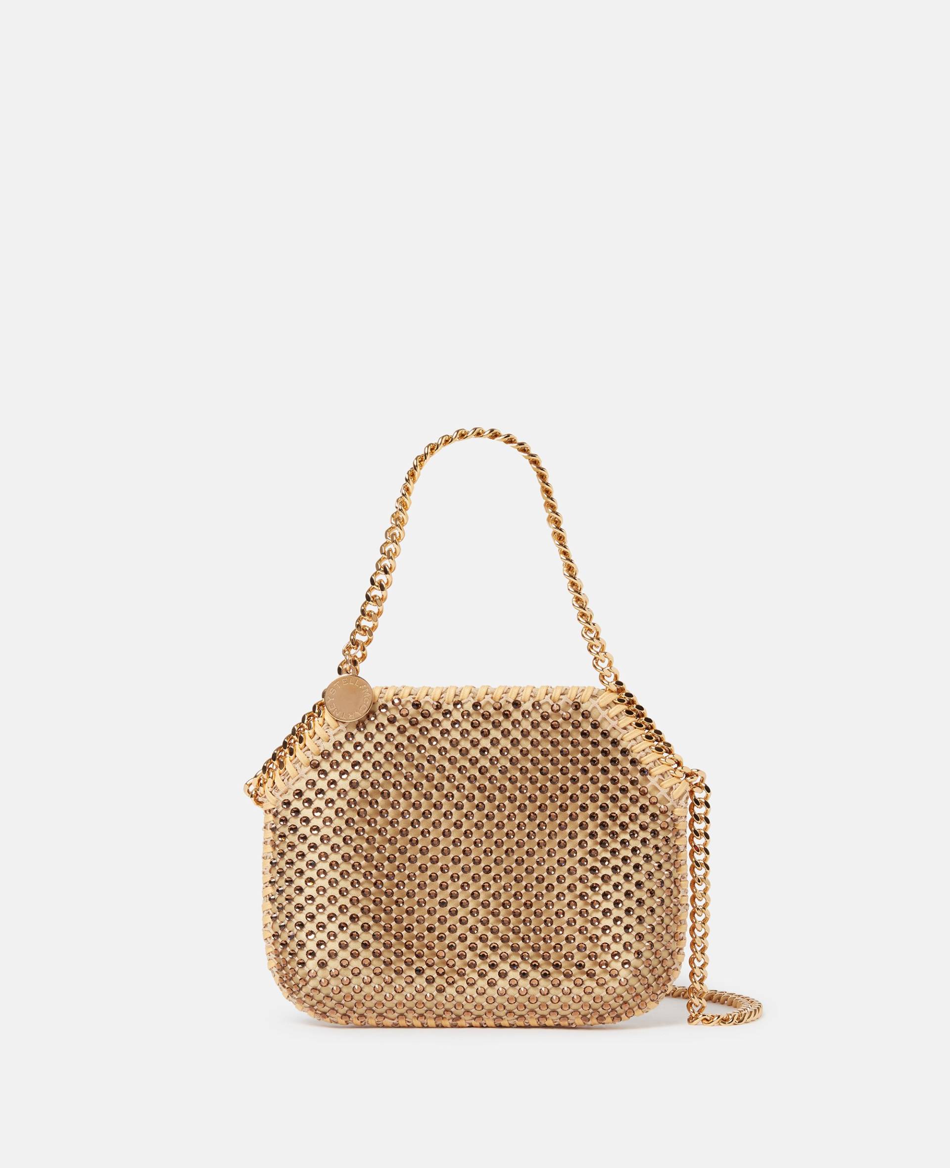 Stella McCartney - Falabella Crystal Mesh Mini Tote Bag, Frau, Fawn von Stella McCartney