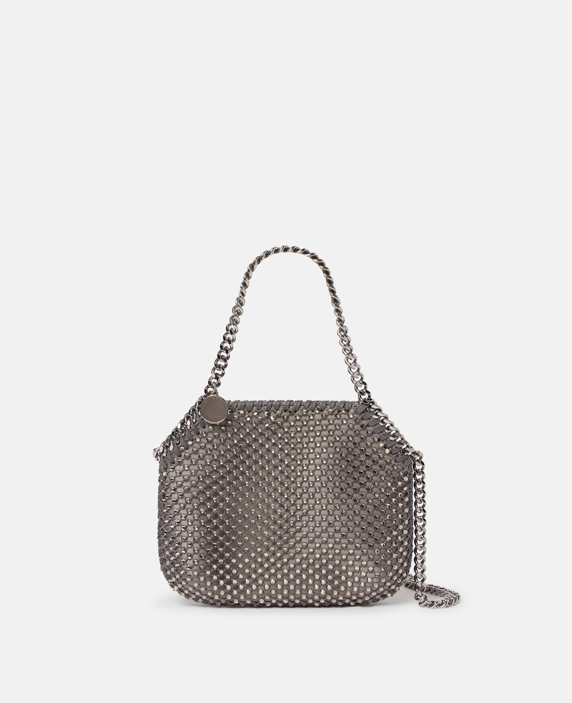 Stella McCartney - Falabella Crystal Mesh Mini Tote Bag, Frau, Fog von Stella McCartney