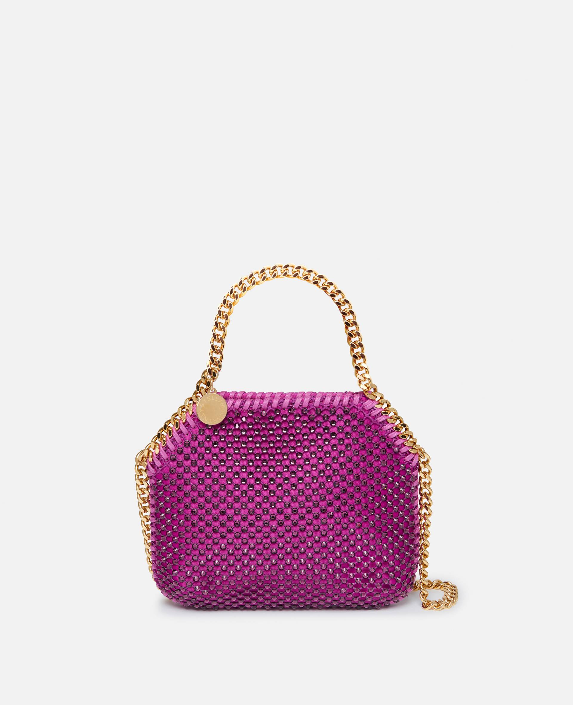 Stella McCartney - Falabella Crystal Mesh Mini Tote Bag, Frau, Hellviolett von Stella McCartney