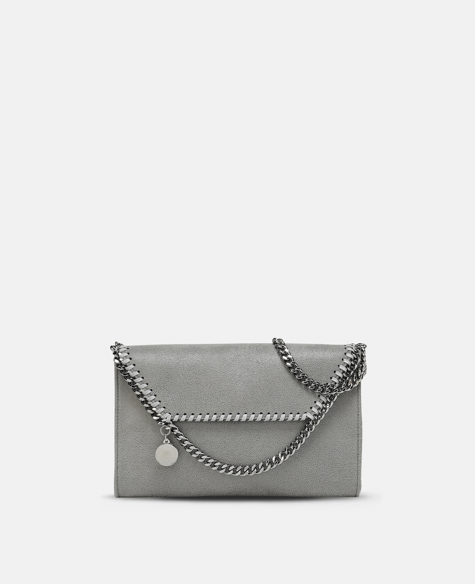 Stella McCartney - Falabella Geldbörse Crossbody Tasche, Frau, LIGHT GREY von Stella McCartney