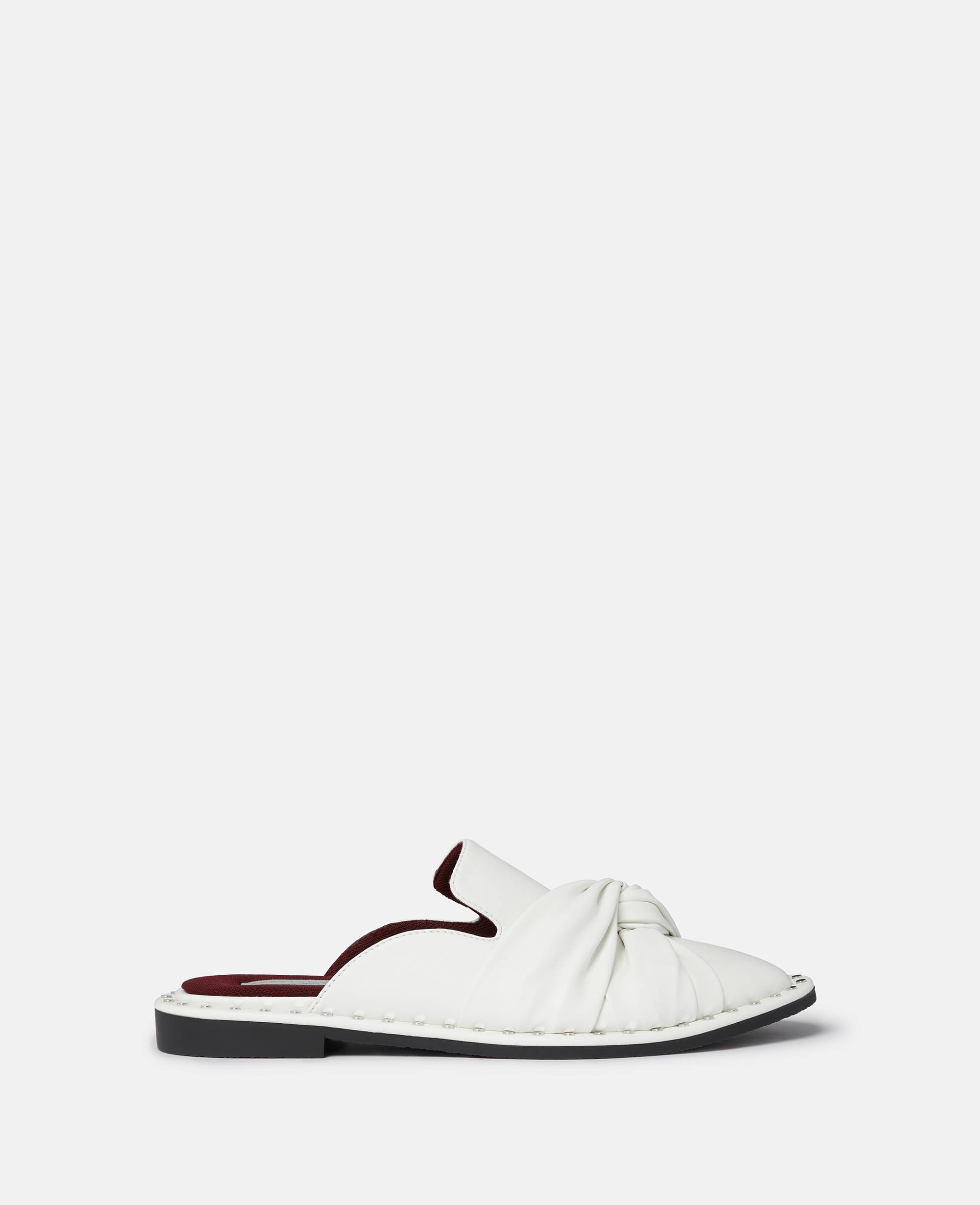 Stella McCartney - Falabella Loafers aus Alter Mat mit offener Ferse, Frau, Pure white, Größe: 36h von Stella McCartney