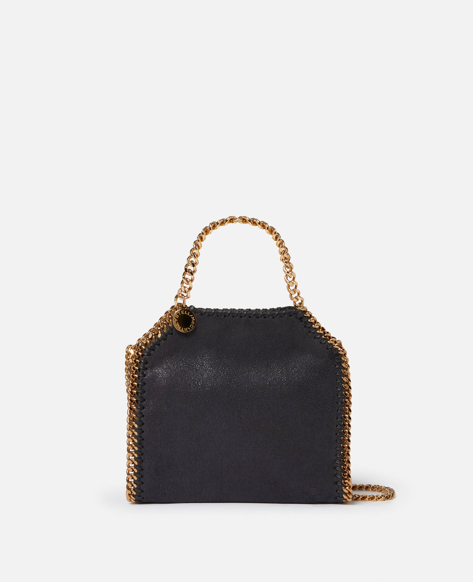 Stella McCartney - Falabella Tiny Tote Bag, Frau, Tiefschwarz von Stella McCartney