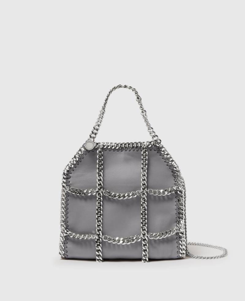 Stella McCartney - Falabella Mini Tote Bag in limitierter Auflage mit Kette, Frau, Grau von Stella McCartney