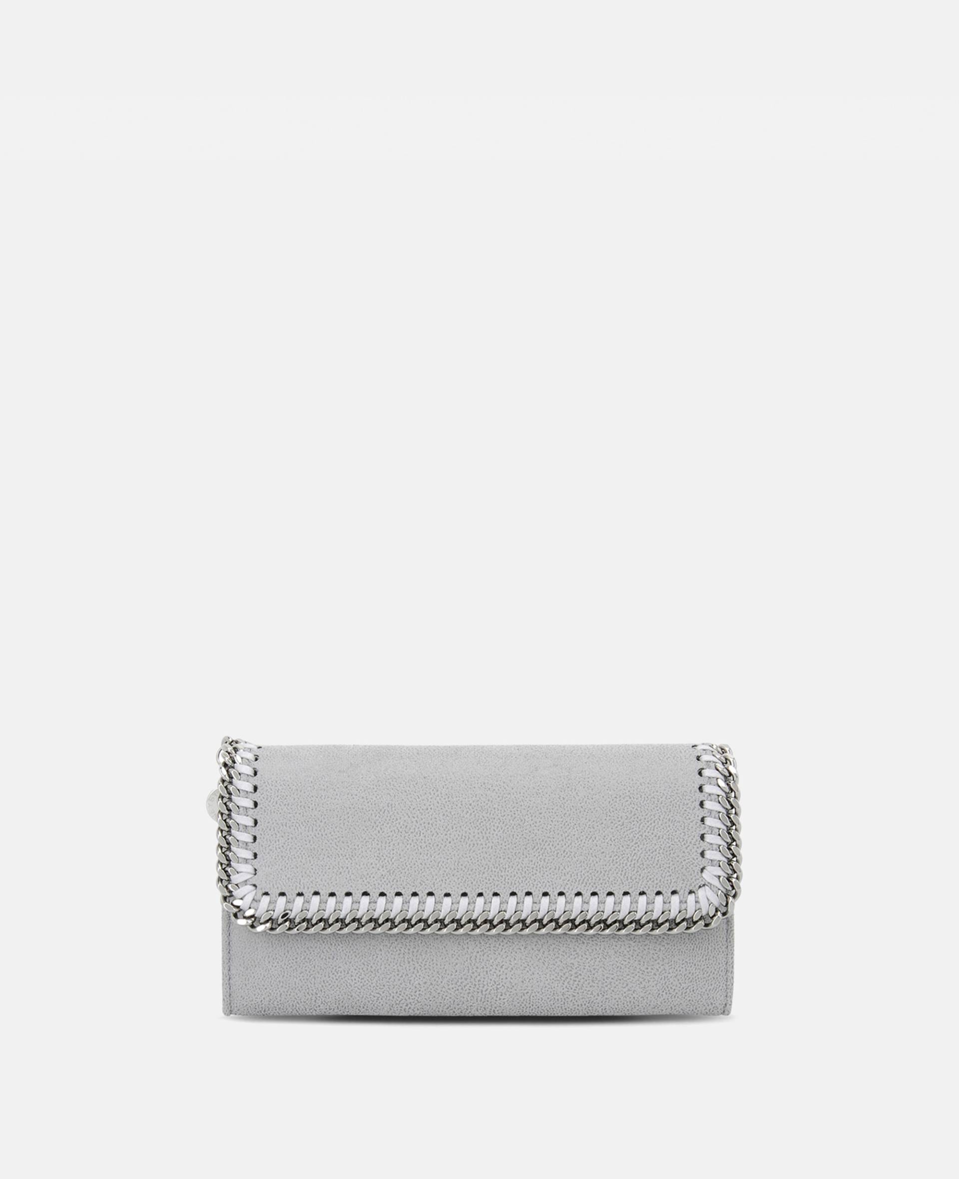 Stella McCartney - Falabella Portemonnaie mit Umschlag, Frau, LIGHT GREY von Stella McCartney