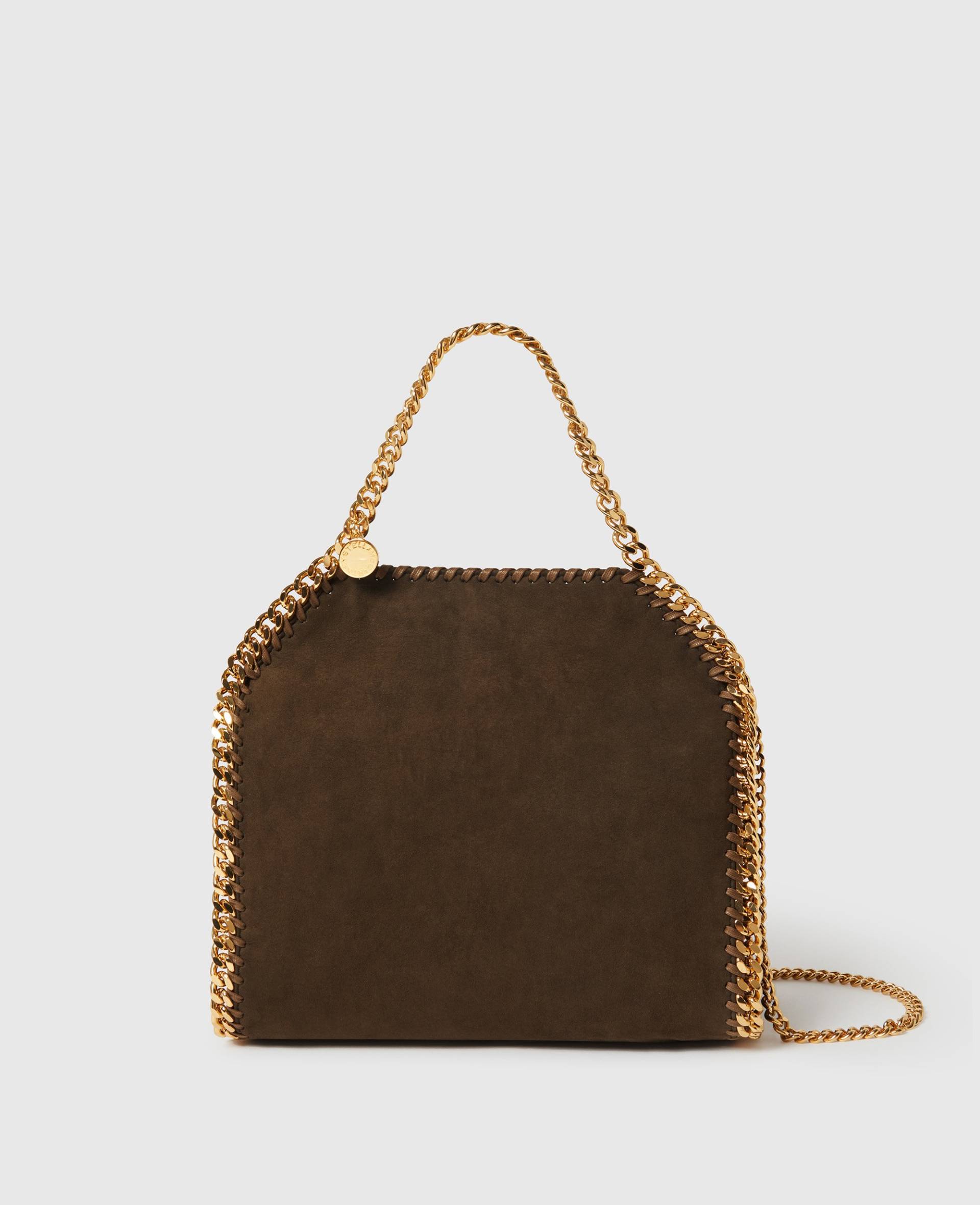 Stella McCartney - Falabella Wildleder Mini Tote Bag, Frau, Mokka von Stella McCartney