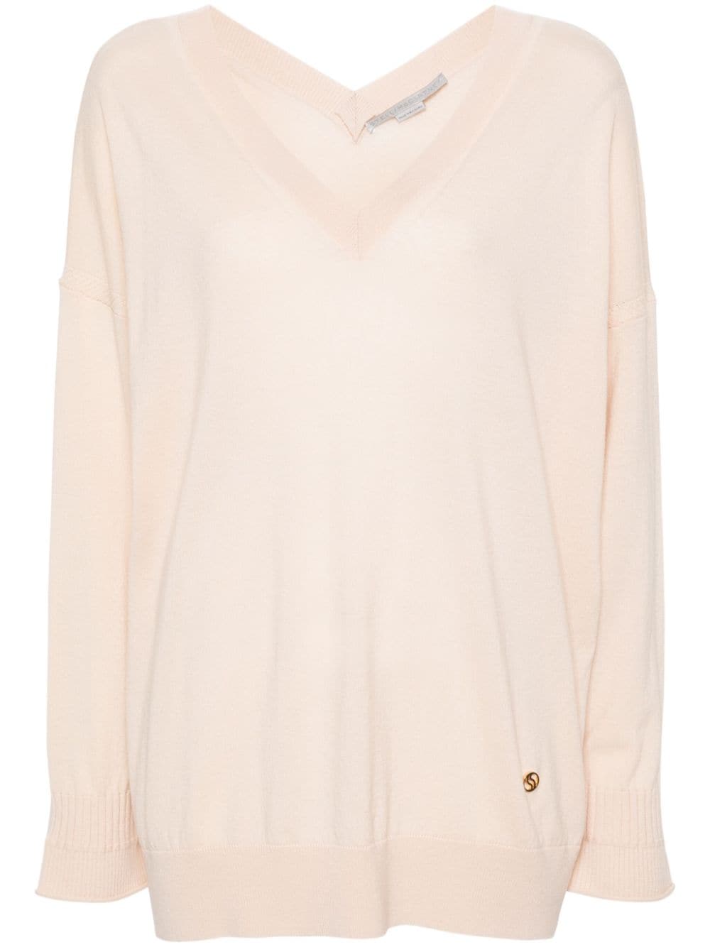 Stella McCartney Fein gestrickter Stella Iconics Pullover - Rosa von Stella McCartney