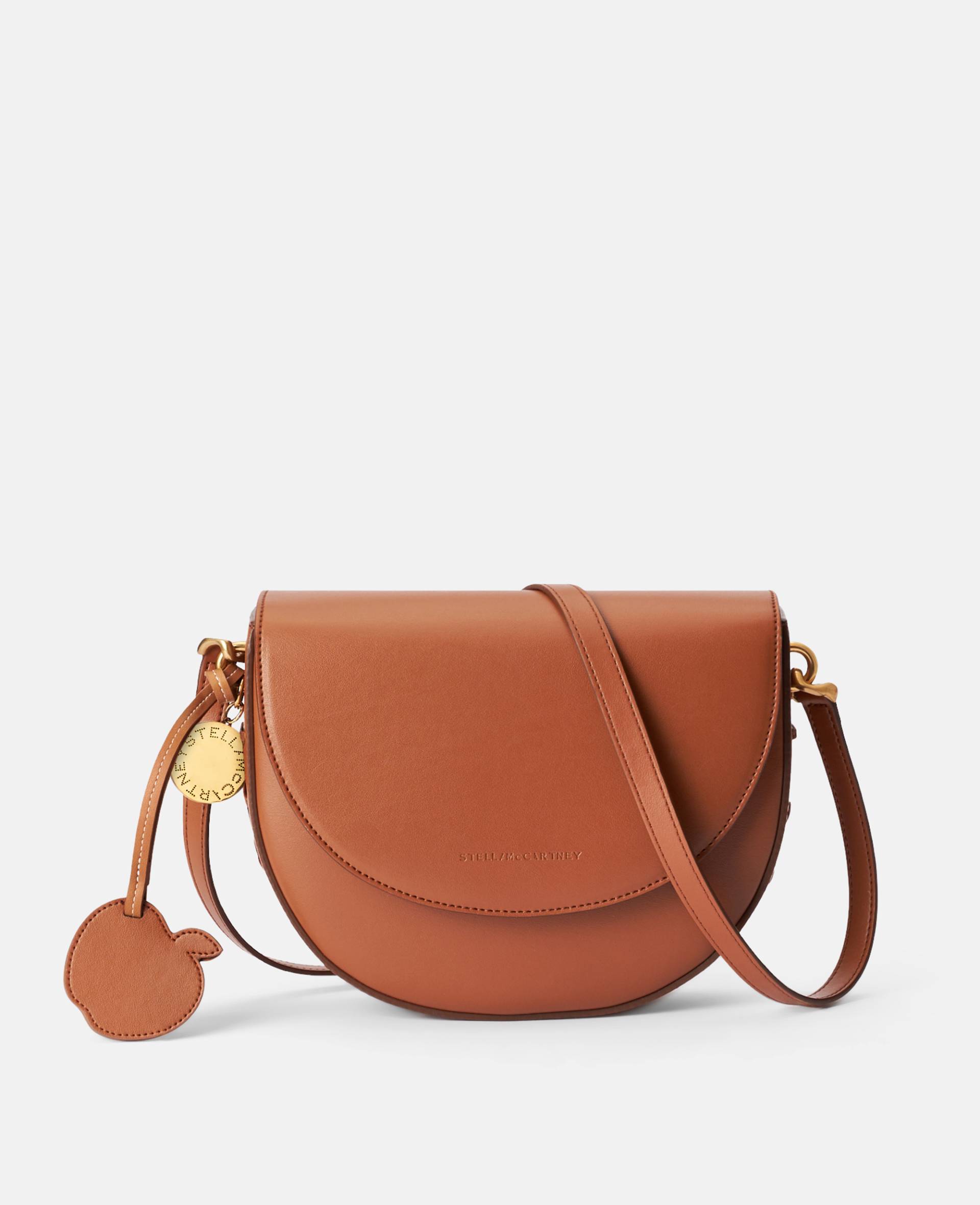 Stella McCartney - Frayme Schultertasche mit Überwendlingsstich, Frau, Tan brown von Stella McCartney