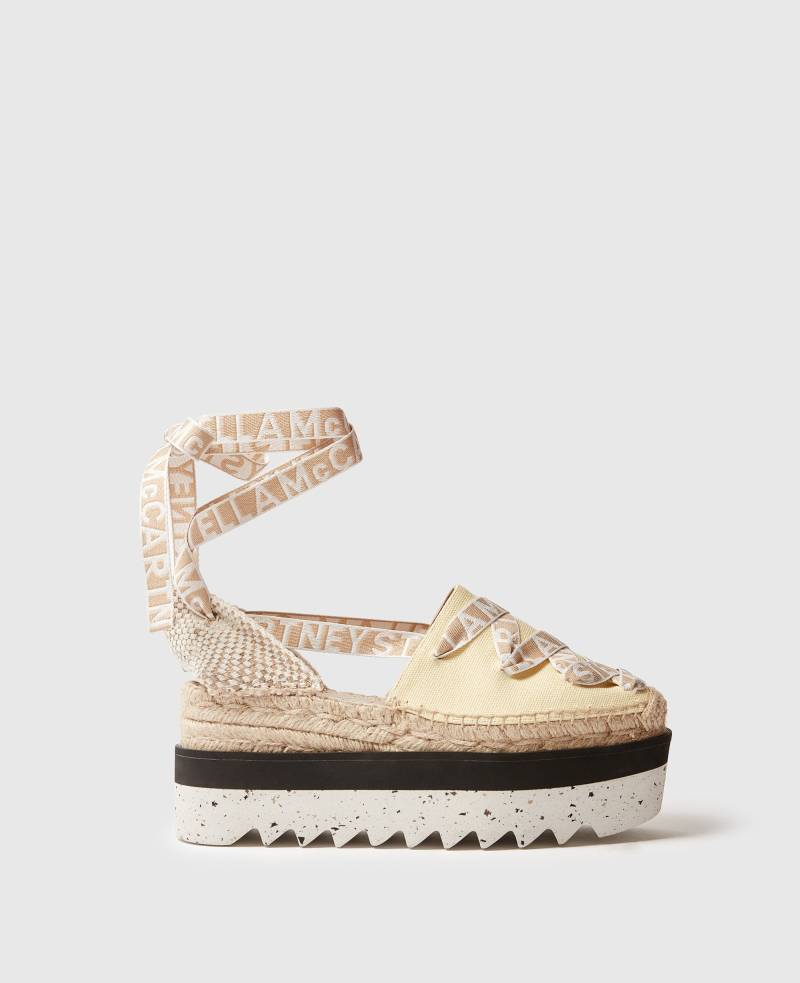 Stella McCartney - Gaia Plateau-Espadrilles, Frau, Bananengelb, Größe: 37 von Stella McCartney