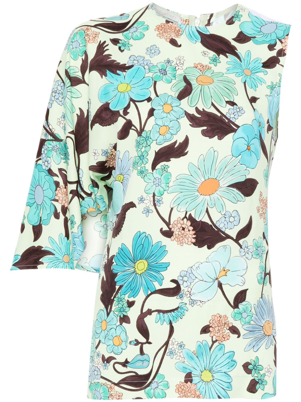 Stella McCartney Bluse mit Garten-Print - Grün von Stella McCartney