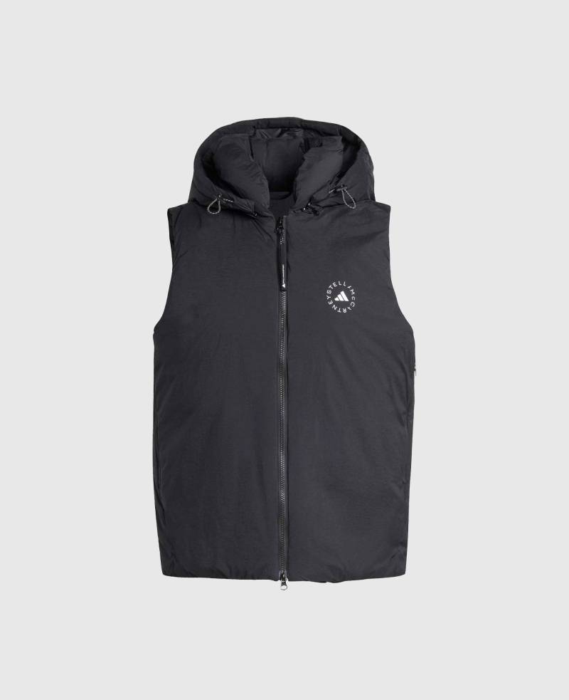 Stella McCartney - Gepolsterte TrueNature Kapuzenweste, Frau, Schwarz, Größe: XL von Stella McCartney