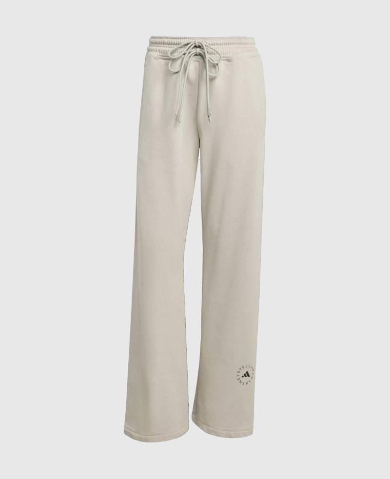 Stella McCartney - Gerade Jogginghose mit Logo, Frau, Grau, Größe: M von Stella McCartney