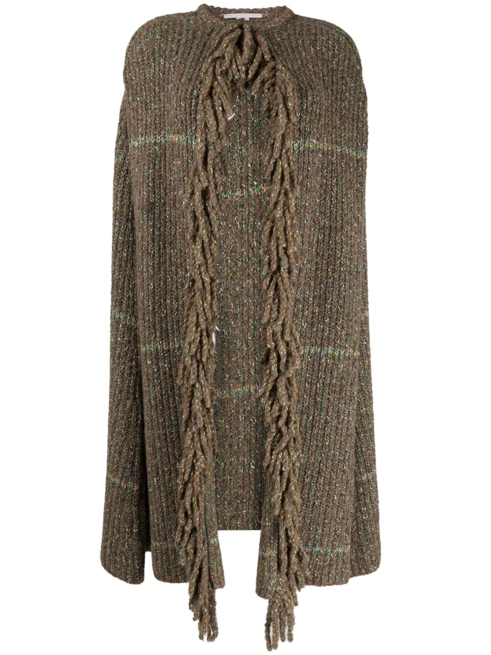 Stella McCartney Grob gestrickter Tweed-Mantel - Braun von Stella McCartney