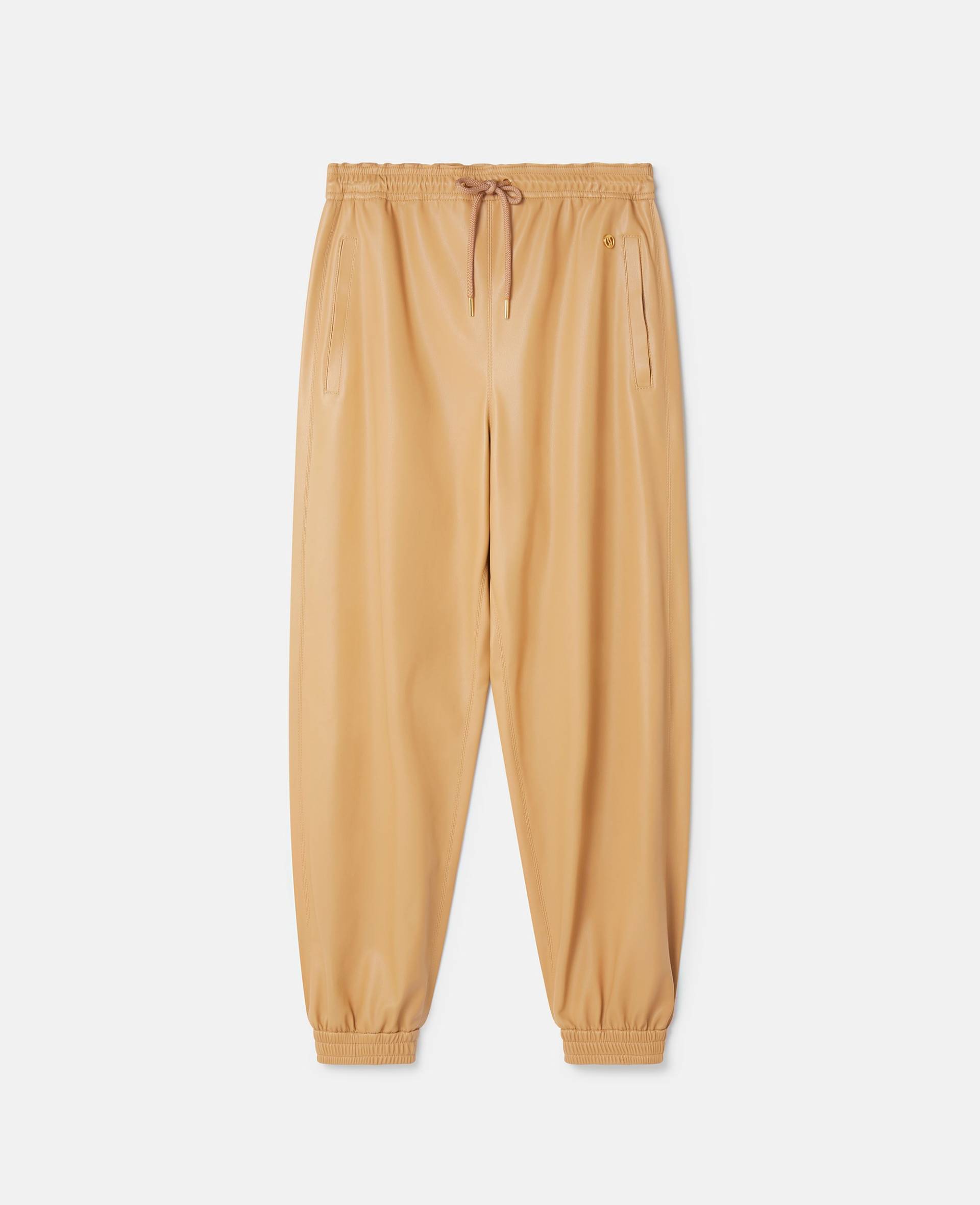 Stella McCartney - Jogginghose mit Kordelzug aus Alter Mat, Frau, Biscuit, Größe: 40 von Stella McCartney