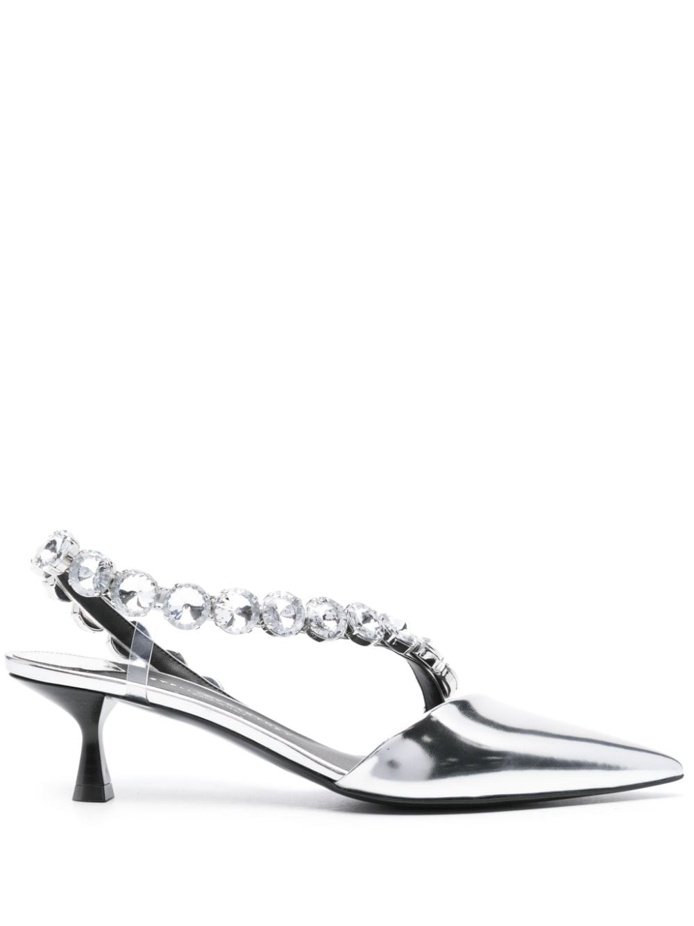 Stella McCartney Iconic Crystal Pumps 50mm - Silber von Stella McCartney