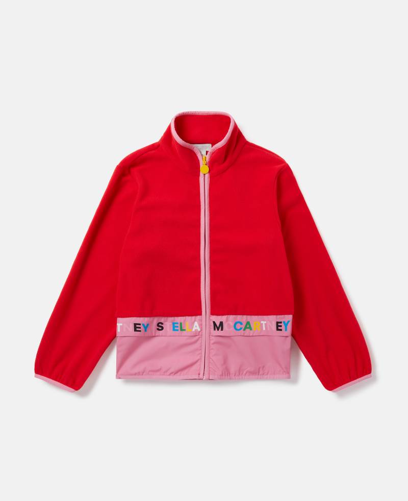 Stella McCartney - Jacke mit Logo Tape, Frau, Rot, Größe: 5 von Stella McCartney