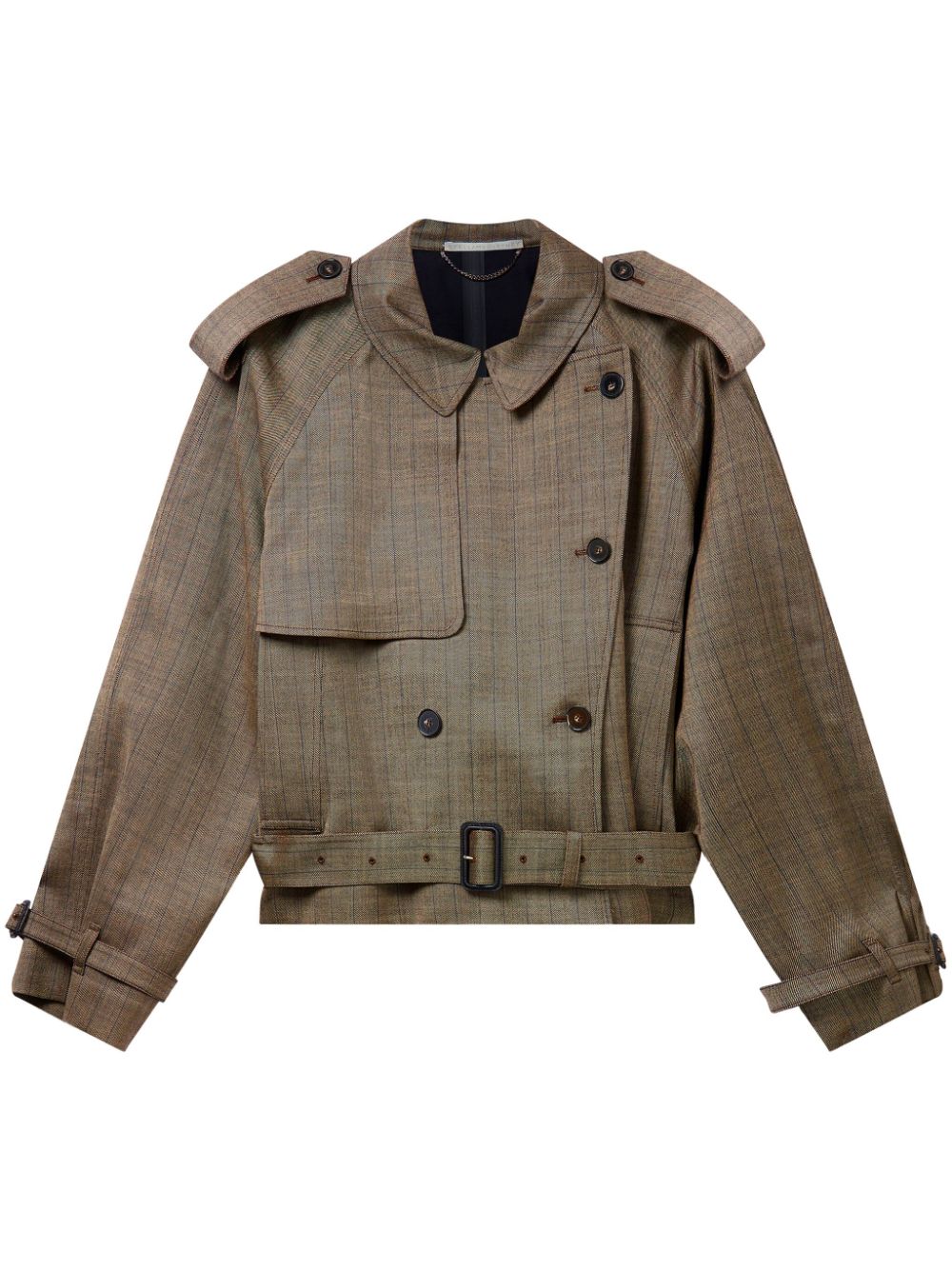 Stella McCartney Jacke mit Prince of Wales-Karo - Braun von Stella McCartney