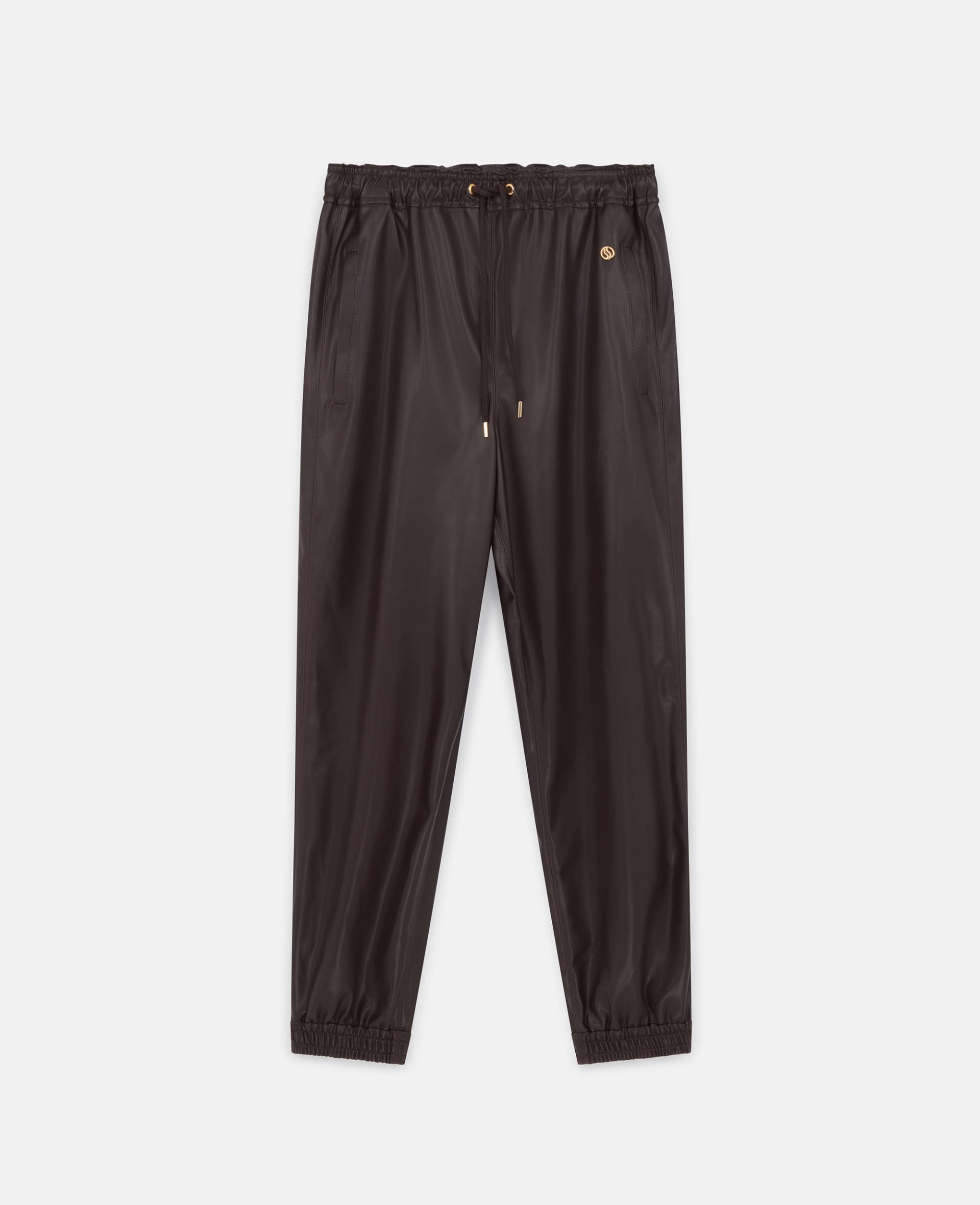 Stella McCartney - Jogginghose mit Kordelzug aus Alter Mat, Frau, Dunkles Schokoladenbraun, Größe: 42 von Stella McCartney