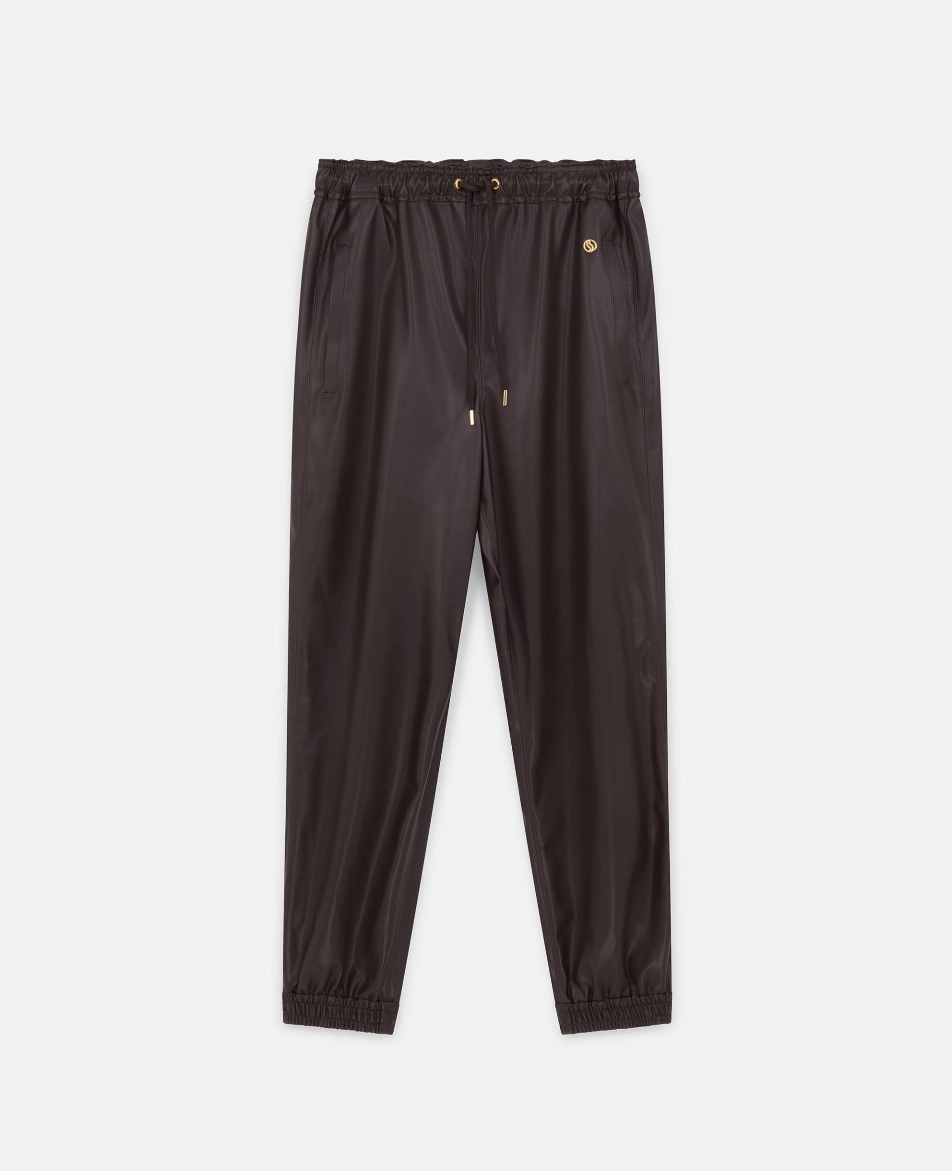 Stella McCartney - Jogginghose mit Kordelzug aus Alter Mat, Frau, Dunkles Schokoladenbraun, Größe: 44 von Stella McCartney