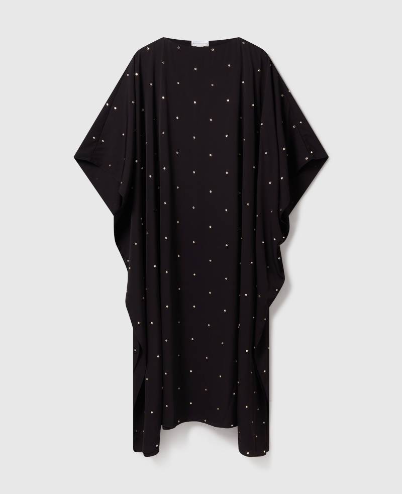 Stella McCartney - Kaftan-Kleid mit bleifreien Kristallen, Frau, Schwarz, Größe: XS von Stella McCartney