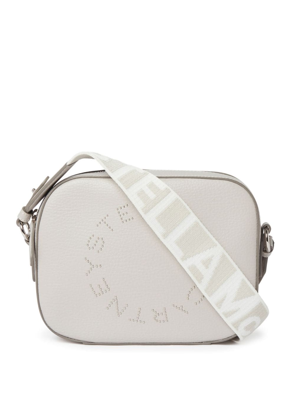 Stella McCartney Kameratasche mit nietenbesetztem Logo - Grau von Stella McCartney