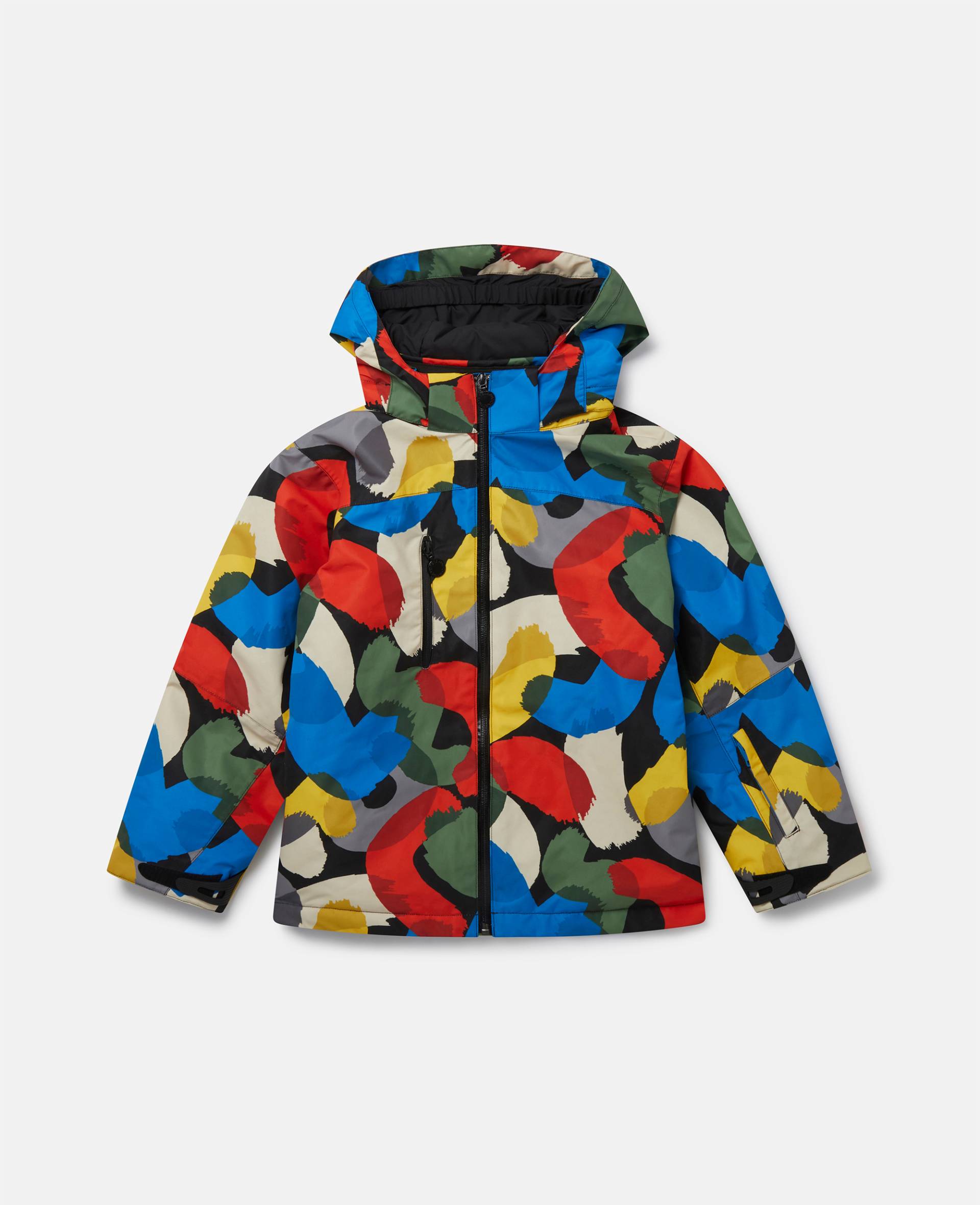 Stella McCartney - Kapuzenjacke mit buntem Flecken-Print, Frau, Bunt, Größe: 14 von Stella McCartney