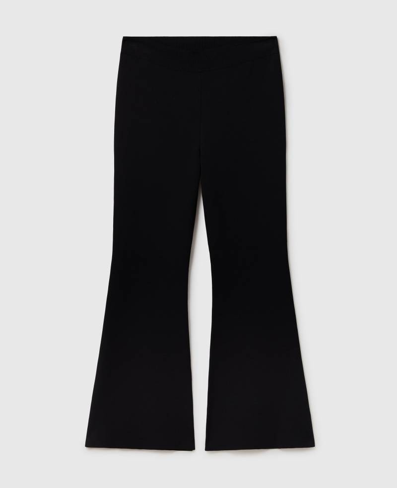 Stella McCartney - Kompakte Schlaghose, Frau, Black, Größe: XS Stella McCartney - Kompakte Schlaghose, Frau, Black, Größe: XS von Stella McCartney