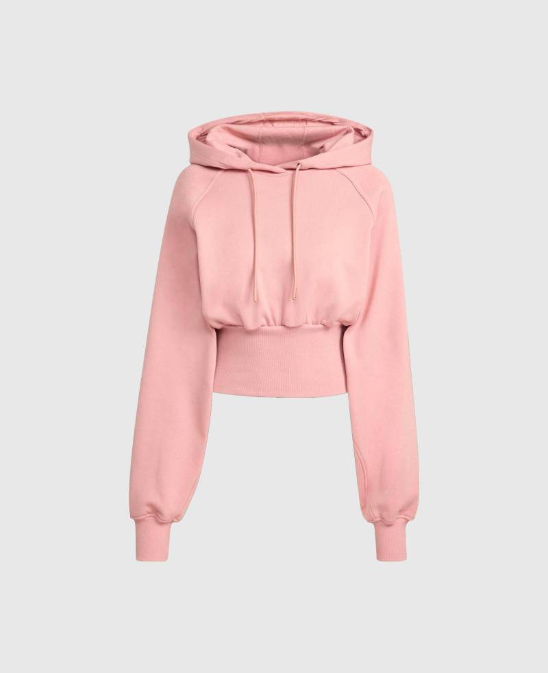 Stella McCartney - Kurzer Kapuzenpullover mit Logo, Frau, Rosa, Größe: S von Stella McCartney