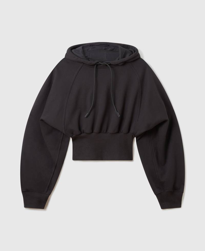 Stella McCartney - Kurzer TrueLife Kapuzenpullover, Frau, Schwarz, Größe: L von Stella McCartney