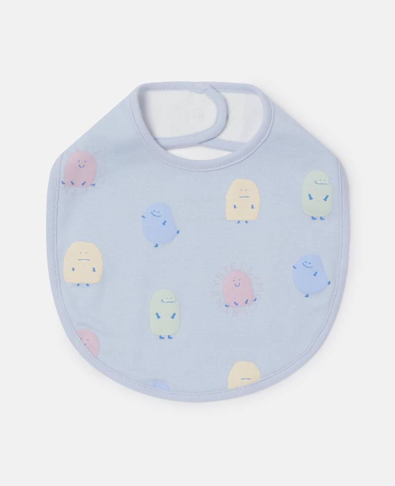 Stella McCartney - Lätzchen-Set mit Monster-Print, Himmelblau von Stella McCartney