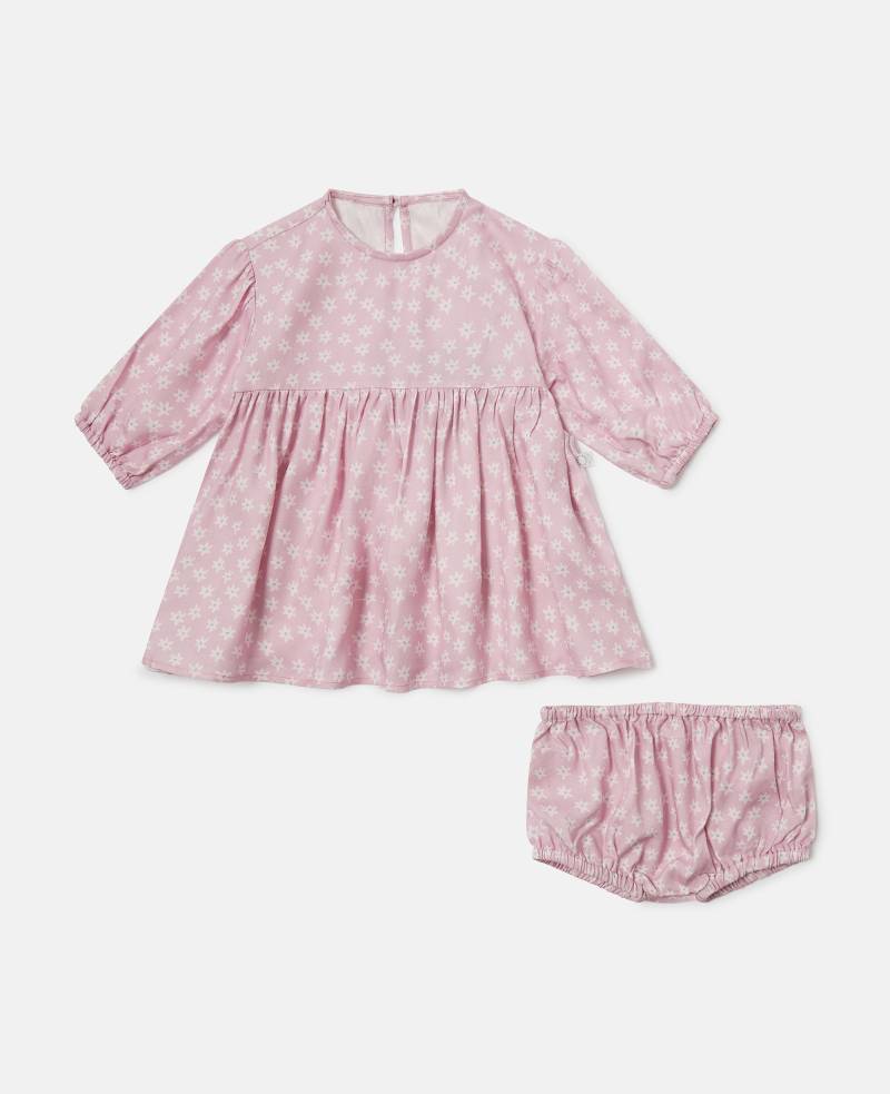 Stella McCartney - Langärmeliges Kleid mit Blumen-Print, Violett/Mehrfarbig, Größe: 3m von Stella McCartney