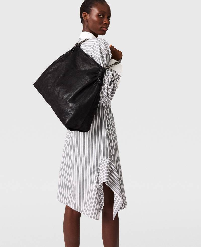 Stella McCartney - Langarm-Hemdkleid mit Nadelstreifen, Frau, Grau/Weiß, Größe: 36 von Stella McCartney